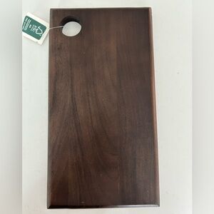 Crate&Barrel Dark Wood Cutting Board